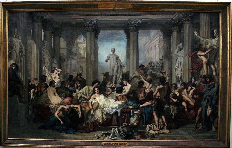 Thomas Couture The Romans of the Decadence oil painting image